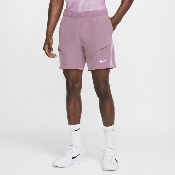 Nike Court Advantage 7in Shorts - Plum Dust/Beyond Pink/White