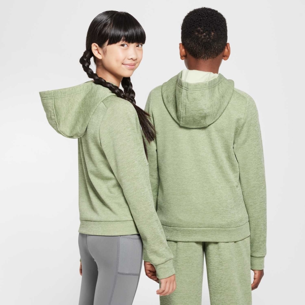 Nike Therma-FIT Repel Sudadera Niños - Oil Green/Olive Aura/Heather/White