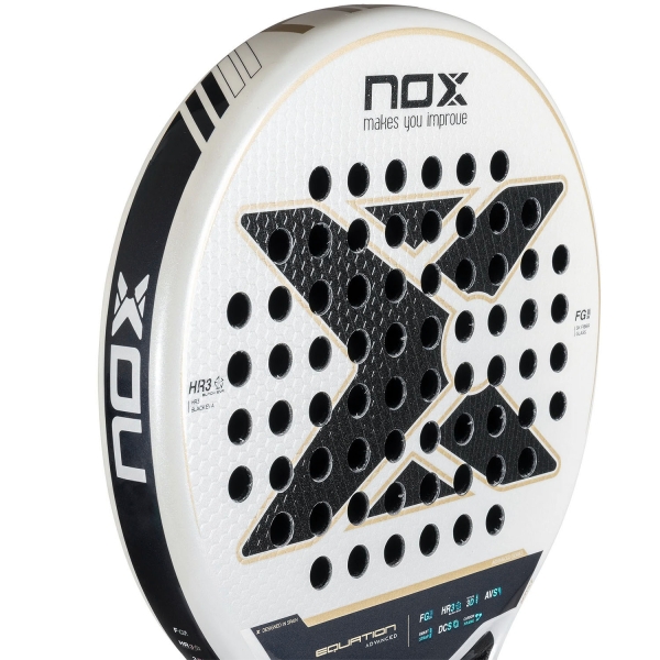 NOX Equation Advanced 2025 Padel - White/Black