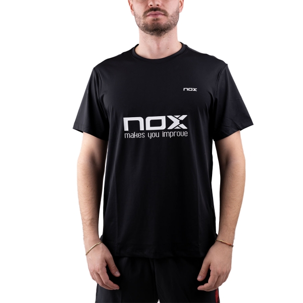 Maglietta Tennis Uomo NOX LA10 Maglietta  Black T24CASPLABL