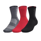 Under Armour 3 Maker x 3 Calze - Red/Castelrock