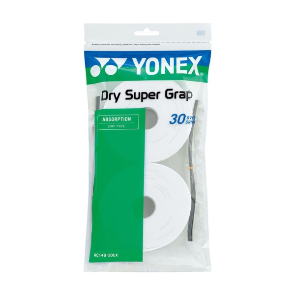 Overgrip Yonex Dry Super Grap X 30 Overgrip  White AC149EX30B