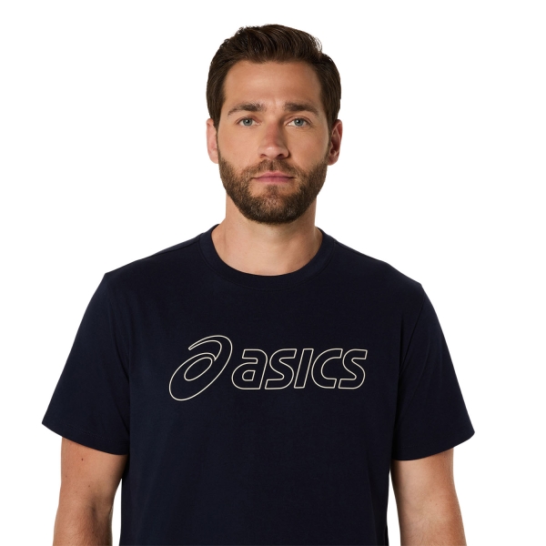 Asics Logo Maglietta - Midnight/Birch