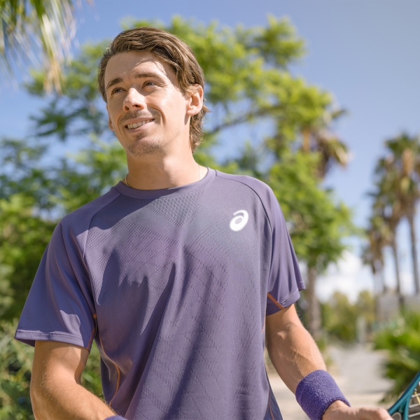 Asics Match Camiseta - Greyish Purple