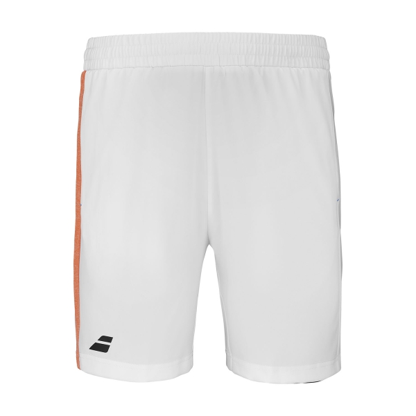 Pantalones Cortos  y Pantalones Boy Babolat Play 5.5in Shorts Nino  White/Orange 3BTF0611000