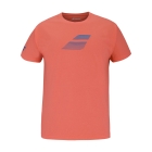 Babolat Exercise Logo Camiseta Niño - Hot Coral
