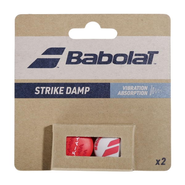 Vibration Dampener Babolat Strike x 2 Dampener  Red/White 700125100