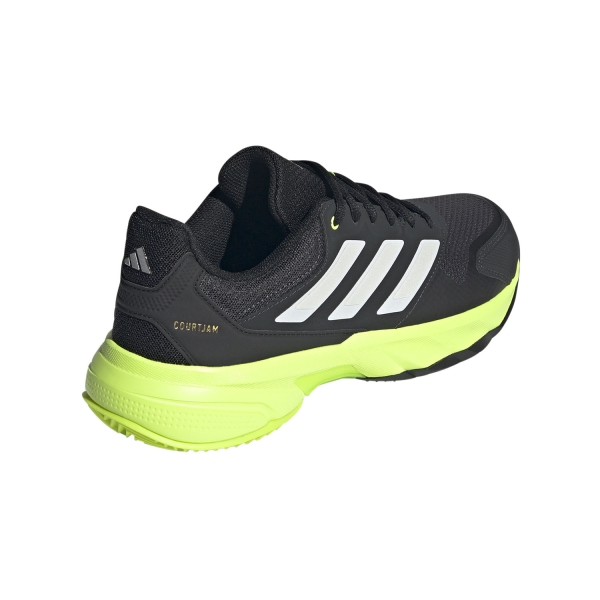 adidas CourtJam Control 3 Clay - Carbon/Zero Metal/Lucid Lemon