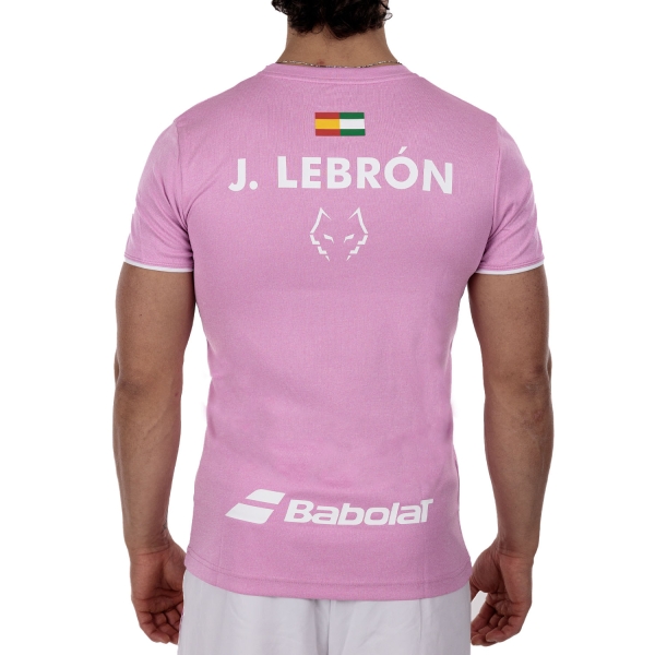 Babolat Juan Lebrón Crew Logo Maglietta - Pink/Heather