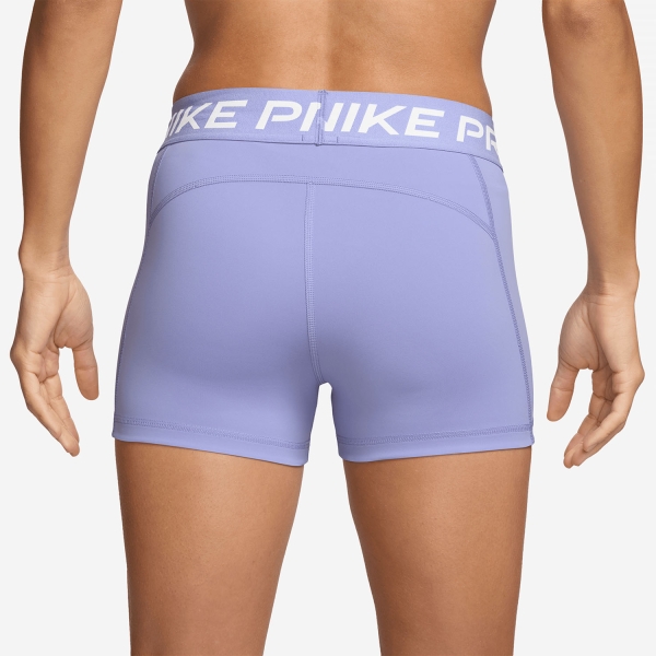 Nike Pro 3in Shorts - Lilac Ice/White