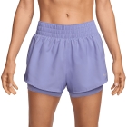 Nike One 2 in 1 3in Shorts - Lilac Ice/Reflective Silver