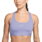 Nike Swoosh Light Reggiseno Sportivo - Lilac Ice/White