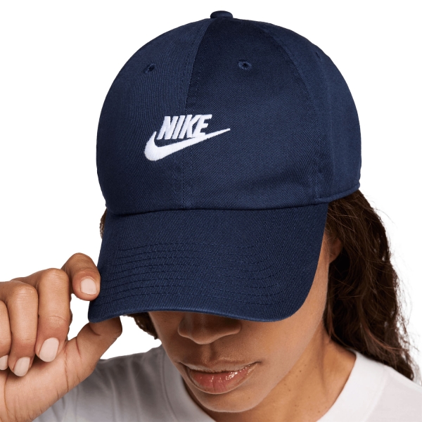 Cappelli e Visiere Tennis Nike Club Cappello  Obsidian/White FB5368451