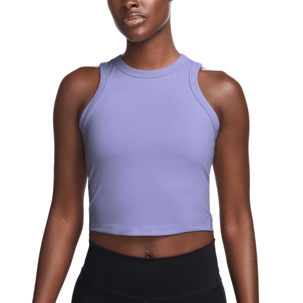 Canotte Tennis Donna Nike DriFIT One Canotta  Lilac Ice/Black FN2806533
