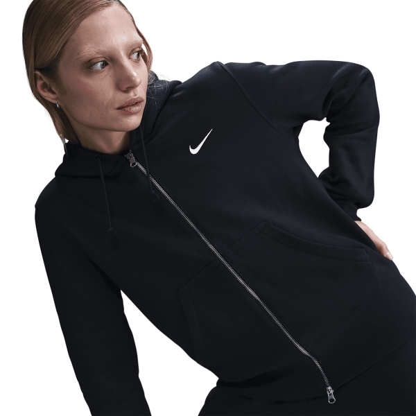 Nike Phoenix Logo Felpa - Black/Sail