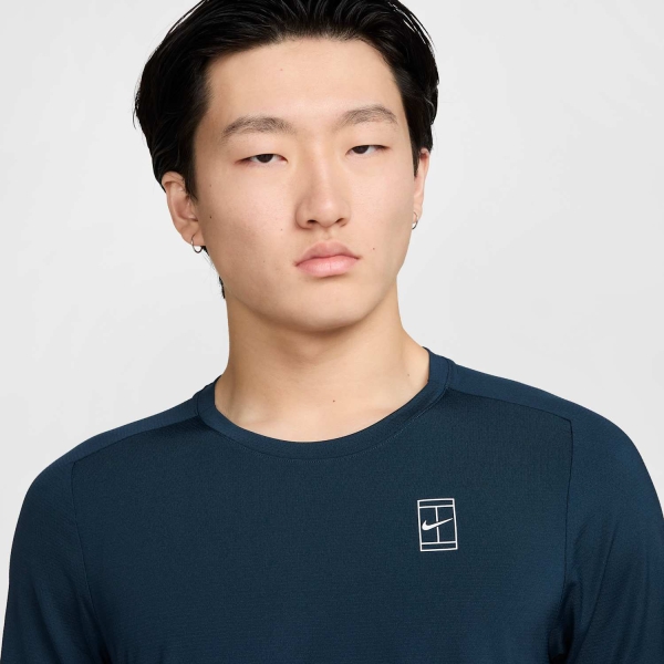 Nike Court Advantage Dri-FIT T-Shirt - Armory Navy/White