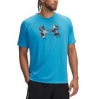 Under Armour Tech Print Fill Maglietta - Ether Blue/Black