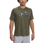 Under Armour Tech Print Fill Maglietta - Marine Od Green/Black