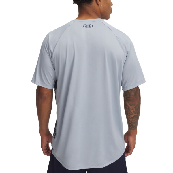 Under Armour Tech Fade Maglietta - Harbor Blue/Downpour Gray