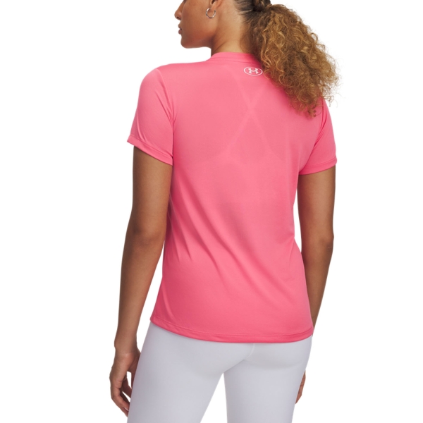 Under Armour Tech Solid Maglietta - Super Pink/White