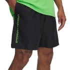 Under Armour Woven Split 9in Pantaloncini - Black/Cyber Green
