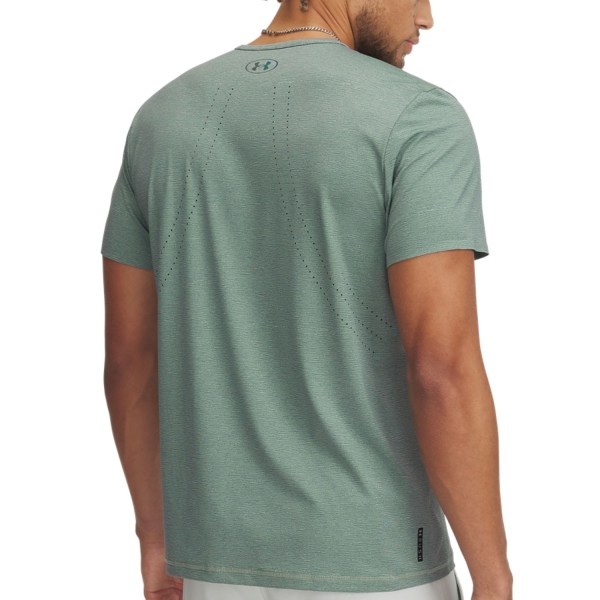 Under Armour Rush Vent Printed Maglietta - Silica Green/Clay Green/Iridescent