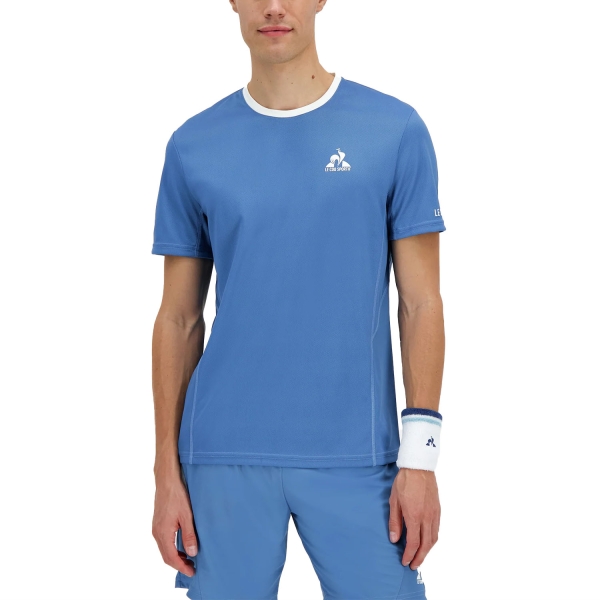Maglietta Tennis Uomo Le Coq Sportif Performance Tour Maglietta  Pacific Coast 2510169