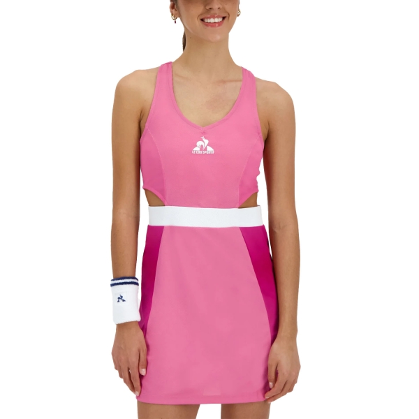 Vestito da Tennis Le Coq Sportif Pro Robe Vestito  Aurora Pink 2510184