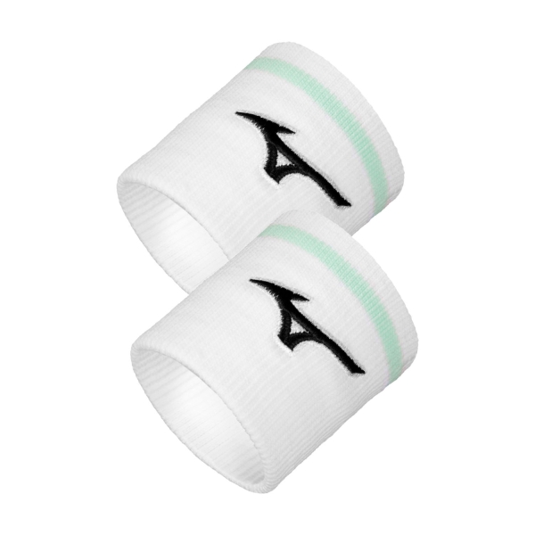 Polsini Tennis Mizuno Logo Polsini Corti  White/Bay 32GYC220Z73