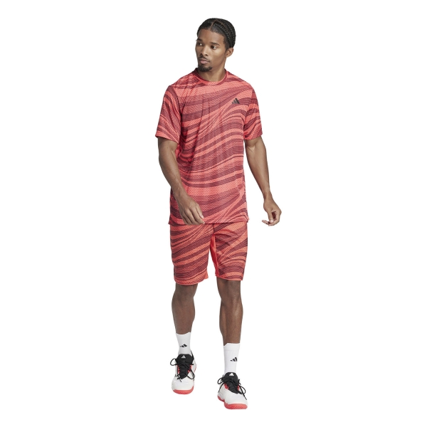 adidas Climacool Graphic 7in Pantaloncini - Semi Lucid Red/Shadow Red