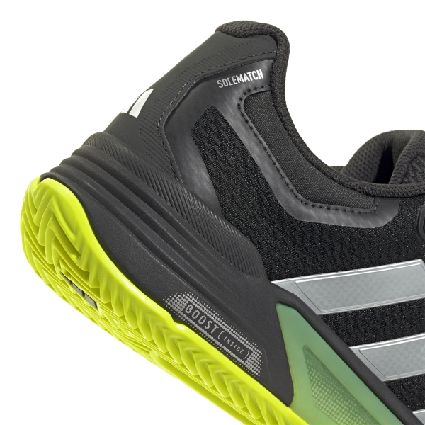 adidas Solematch Control 2 Clay - Core Black/Zero Metal/Lucid Lemon