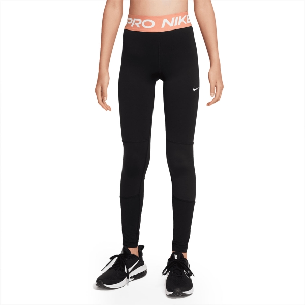 Tennis Pants Girl Nike Pro Tights Girl  Black/Apricote Agate/White DA1028013