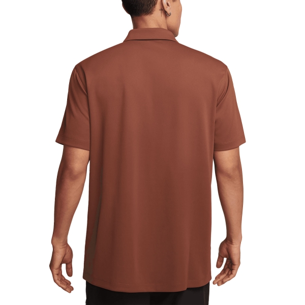 Nike Dri-FIT Solid Logo Polo - Mars Stone/White