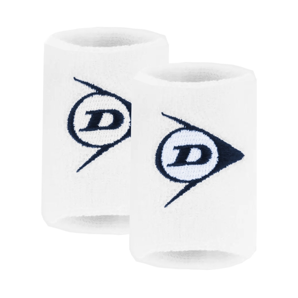 Tennis Wristbands Dunlop Logo Large Wristbands  White 10352517