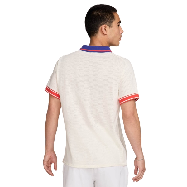 Nike Court Heritage Pro Polo - Pale Ivory/Light Crimson