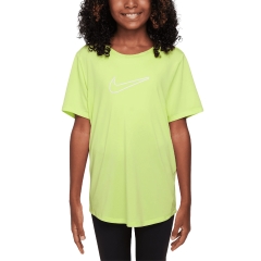 Nike Dri-FIT One T-Shirt Girl - Light Lemon Twist/White