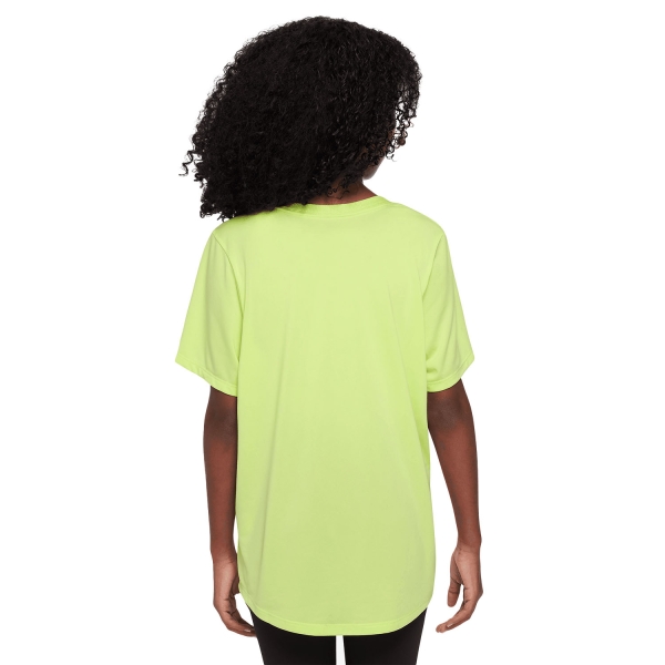 Nike Dri-FIT One Maglietta Bambina - Light Lemon Twist/White