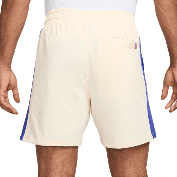 Nike Court Heritage 6in Shorts - Pale Ivory/Deep Night