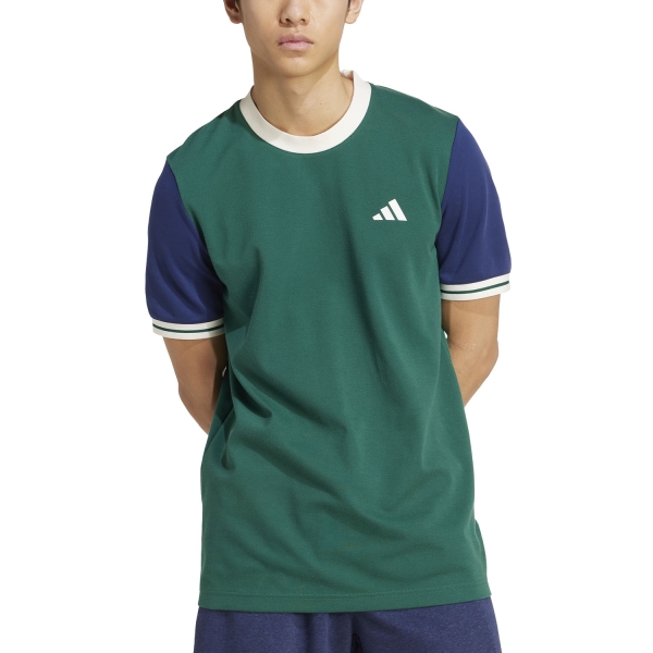 Maglietta Tennis Uomo adidas Heritage Maglietta  Collegiate Green JC6741