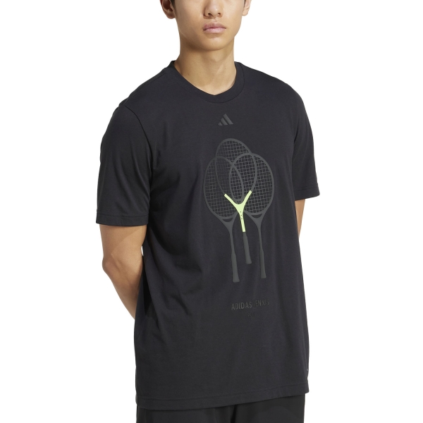 Maglietta Tennis Uomo adidas CLIMACOOL Graphic Maglietta  Black JJ1410