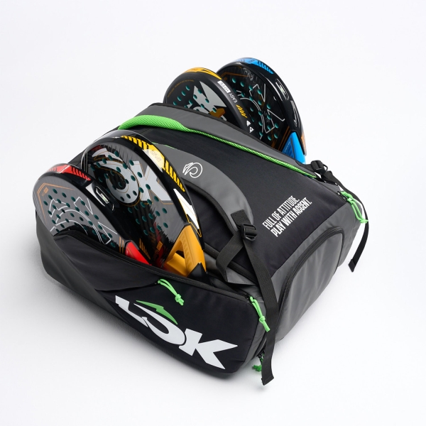 LOK Maxx Bag - Black/Dark Gray/Neon Lime