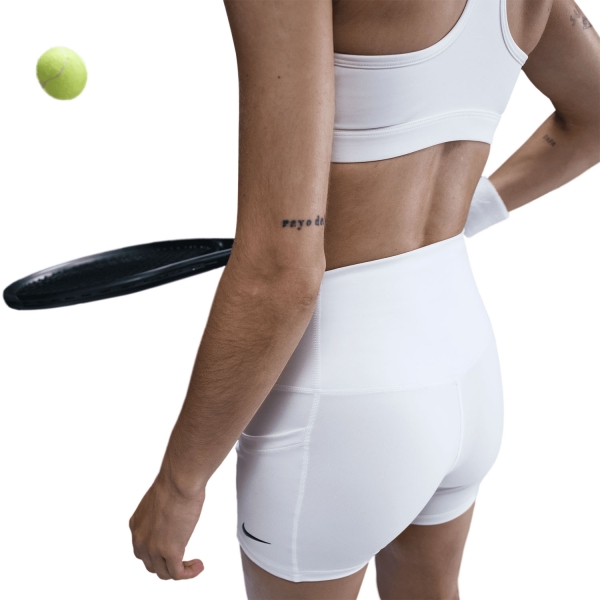 Nike Court 4in Shorts - White/Black