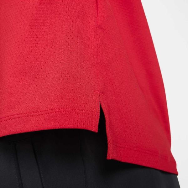 Nike Court Advantage Dri-FIT T-Shirt - Gym Red/White