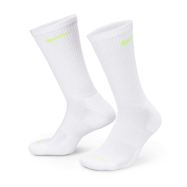 Nike Everyday Plus Cushioned x 3 Calze - Multi Color/Lime
