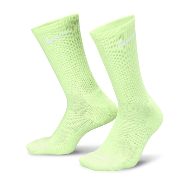 Nike Everyday Plus Cushioned x 6 Calze - Multi Color/Lime