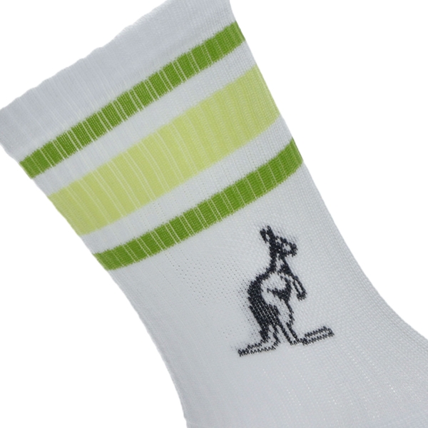 Australian Stripes Calze - Bianco/Verde Oasi/Verde