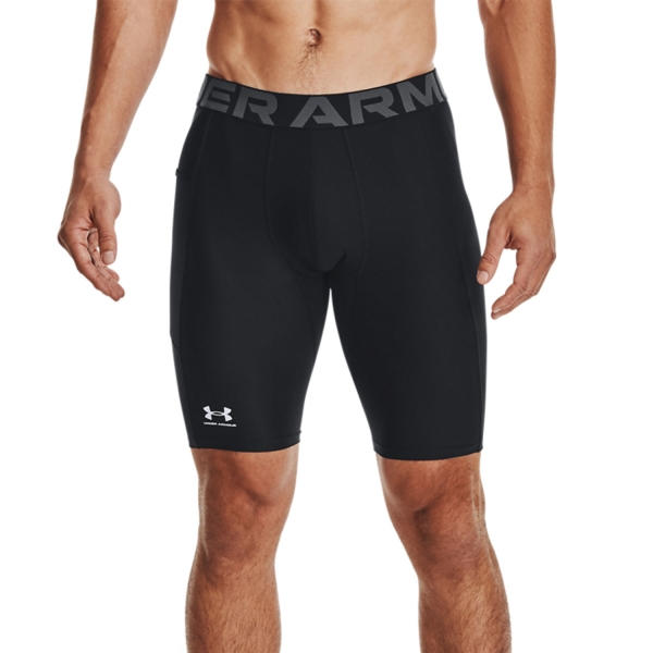 Intimo tecnico Uomo Under Armour HeatGear Armour Logo Calzamaglia Corta  Black/White 13616020001