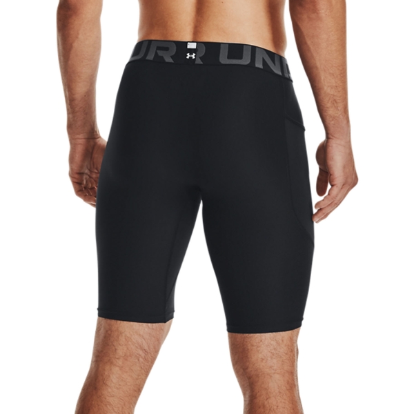 Under Armour HeatGear Armour Logo Calzamaglia Corta - Black/White