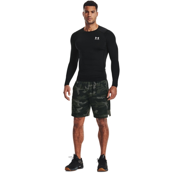 Under Armour HeatGear Compression Shirt - Black/White