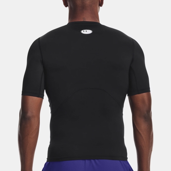 Under Armour HeatGear Compression Maglietta - Black/White